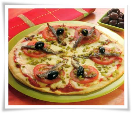 pizza siciliana con masa de ricota