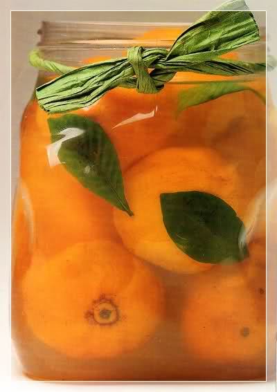 mandarinas en almíbar al coñac